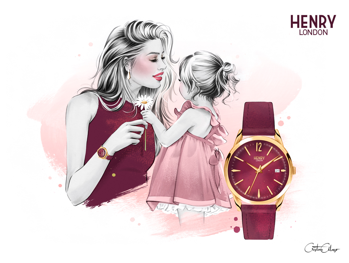 Cristina Alonso for Henry London Mother's Day Campaign